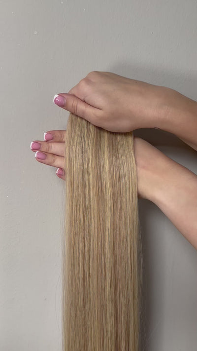 Ash Bronde Weft Hair Extensions