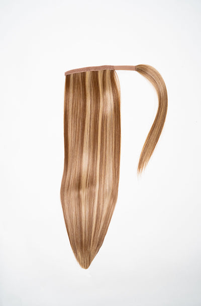 Power Pony Clip-in -Straight – Caramel Deluxe