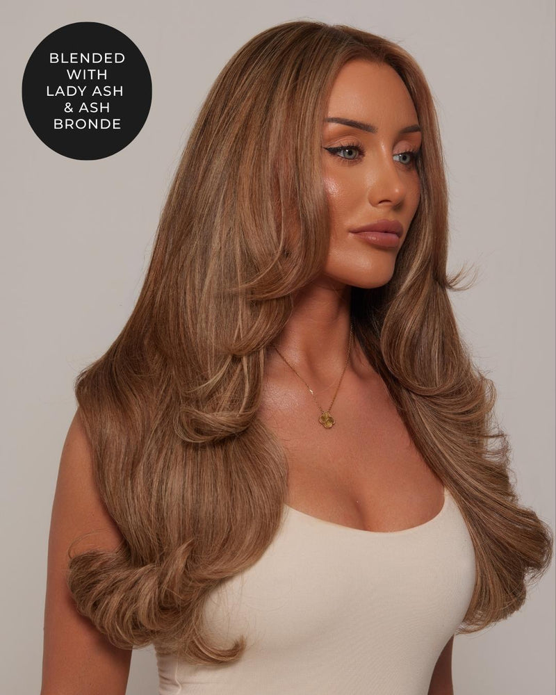 Hazelnut Swirl Invisible Tape Hair Extensions