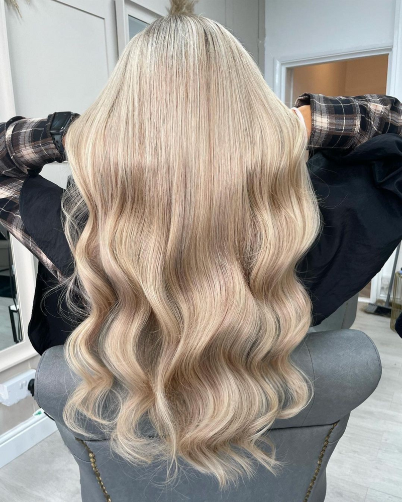 Arctic Blonde Genius Weft Hair Extensions