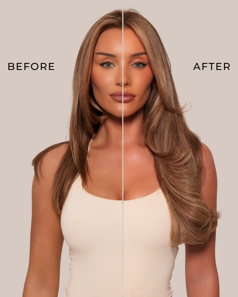 Hazelnut Swirl Invisible Tape Hair Extensions