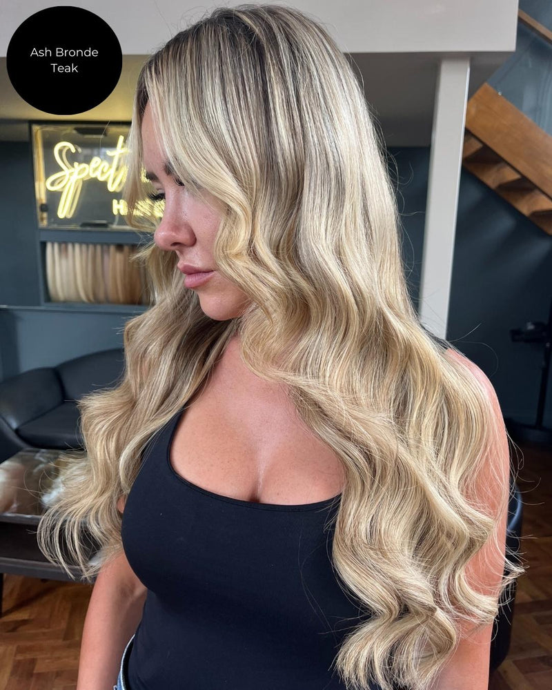 Ash Bronde Weft Hair Extensions