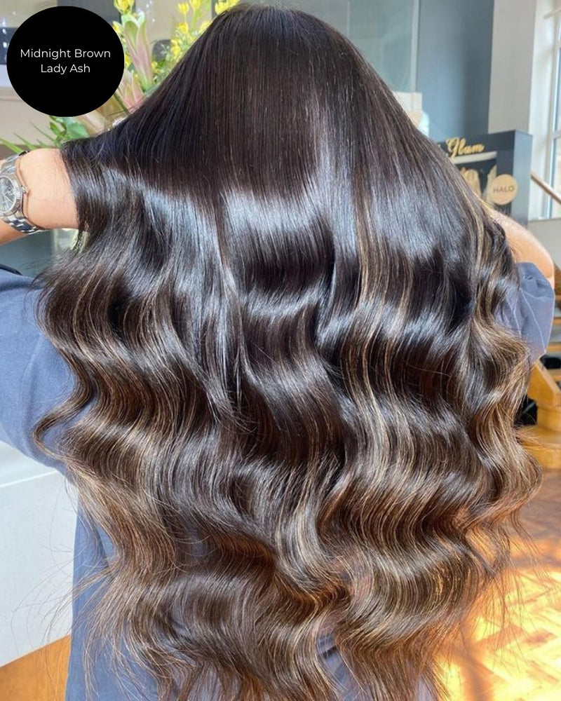 Midnight Brown I-Tip Hair Extensions