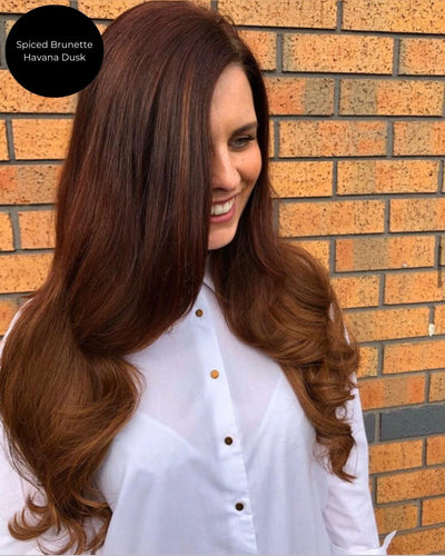 Spiced Brunette Tape Hair Extensions