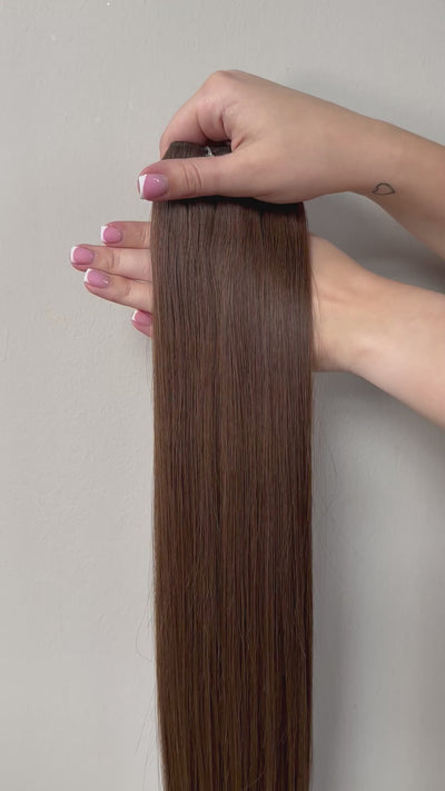 Brunette I-Tip Hair Extensions