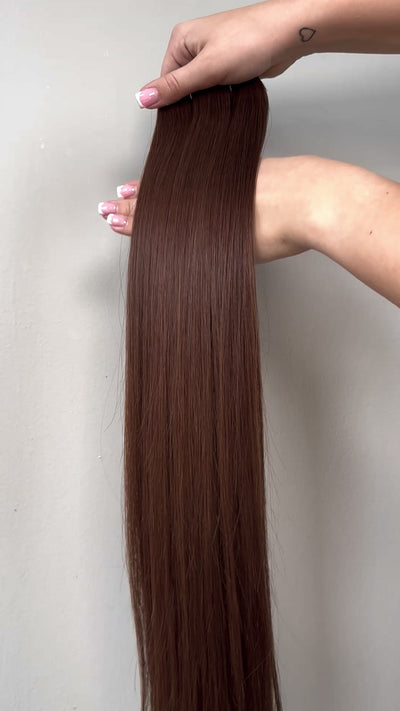 Spiced Brunette Weft Hair Extensions