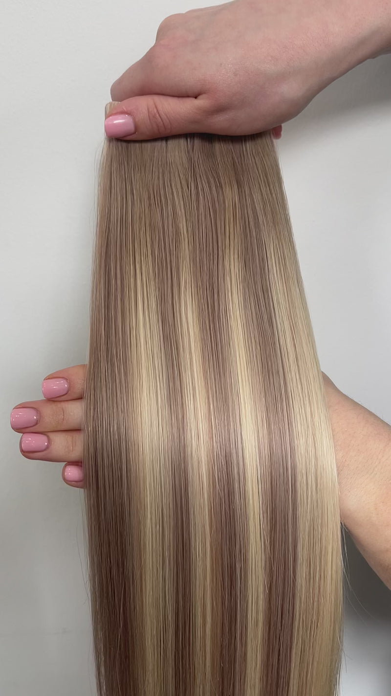 Creamed Ash I-Tip Hair Extensions