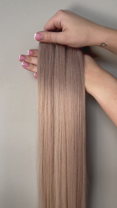 Arctic Blonde I-Tip Hair Extensions