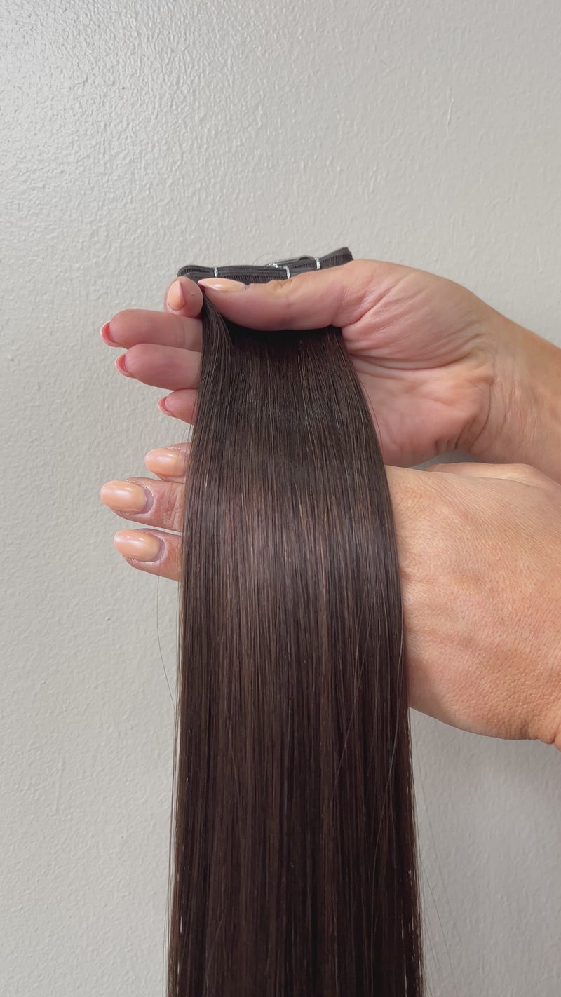Espresso Genius Weft Hair Extensions