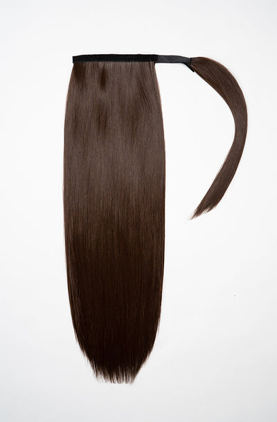 Power Pony Clip-in - Straight – Brunette