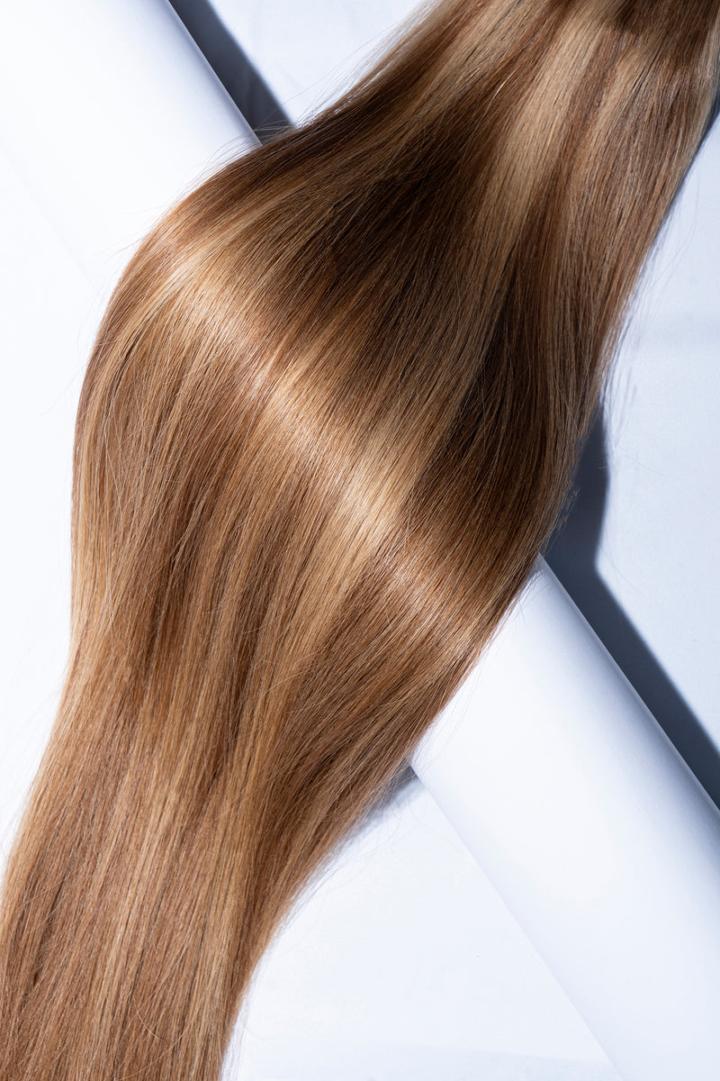 Caramel Deluxe I-Tip Hair Extensions