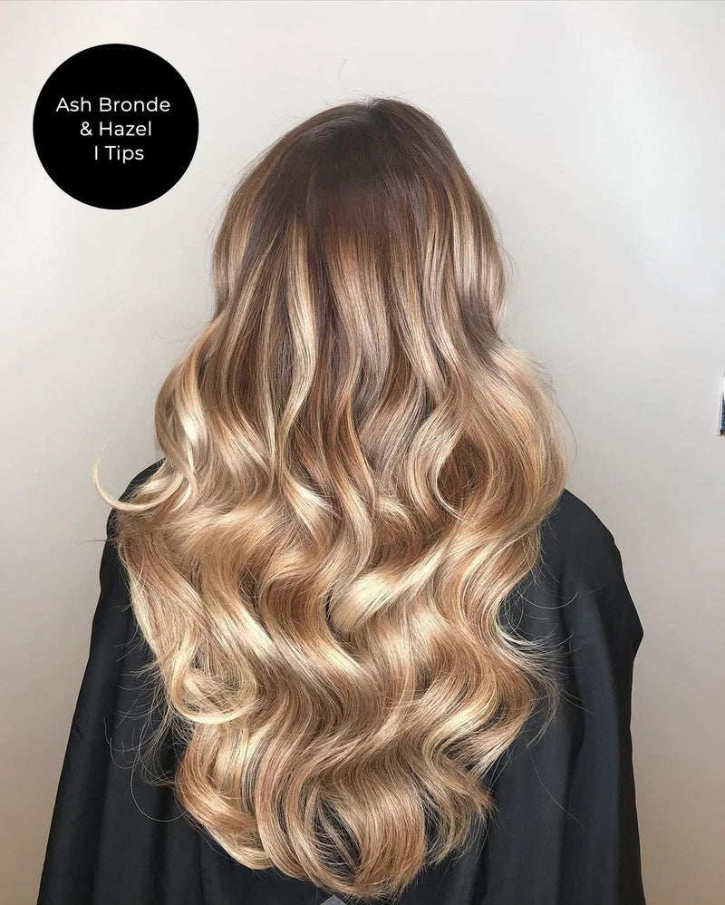 Ash Bronde I-Tip Hair Extensions